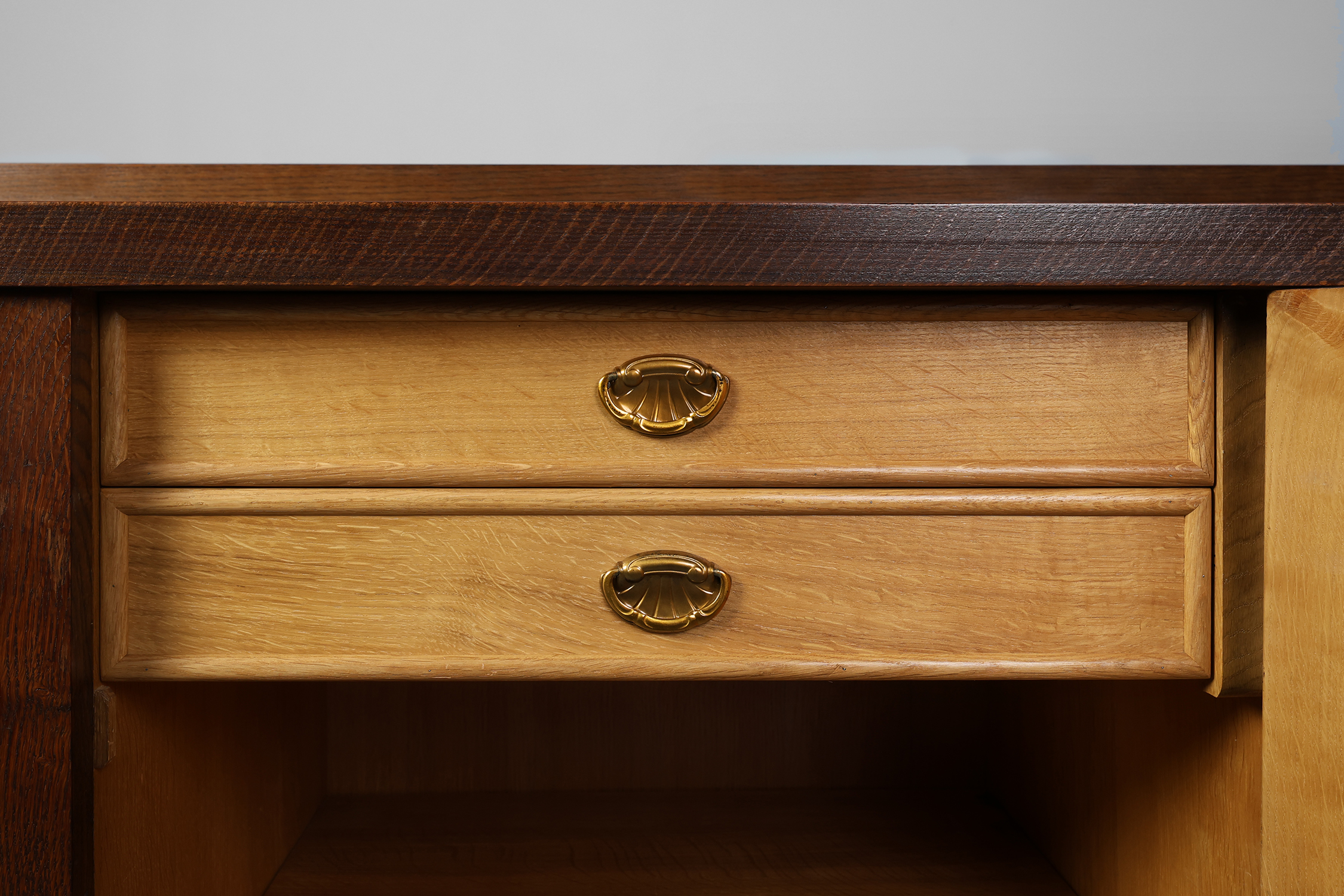 French Art Deco Oak Sideboard by Jacques Klein, circa 1925thumbnail